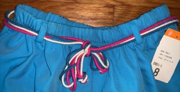 David Smith Womens Vintage Shorts 8 NWT Blue High Waisted Rope Sport Creations - Picture 3 of 8